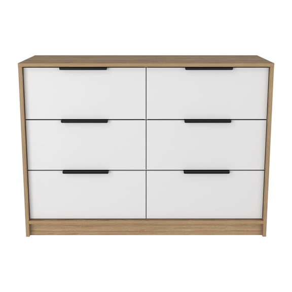 Newboti Furniture Kaia 4 Drawers Dresser, Superior Top -Pine / White 31806