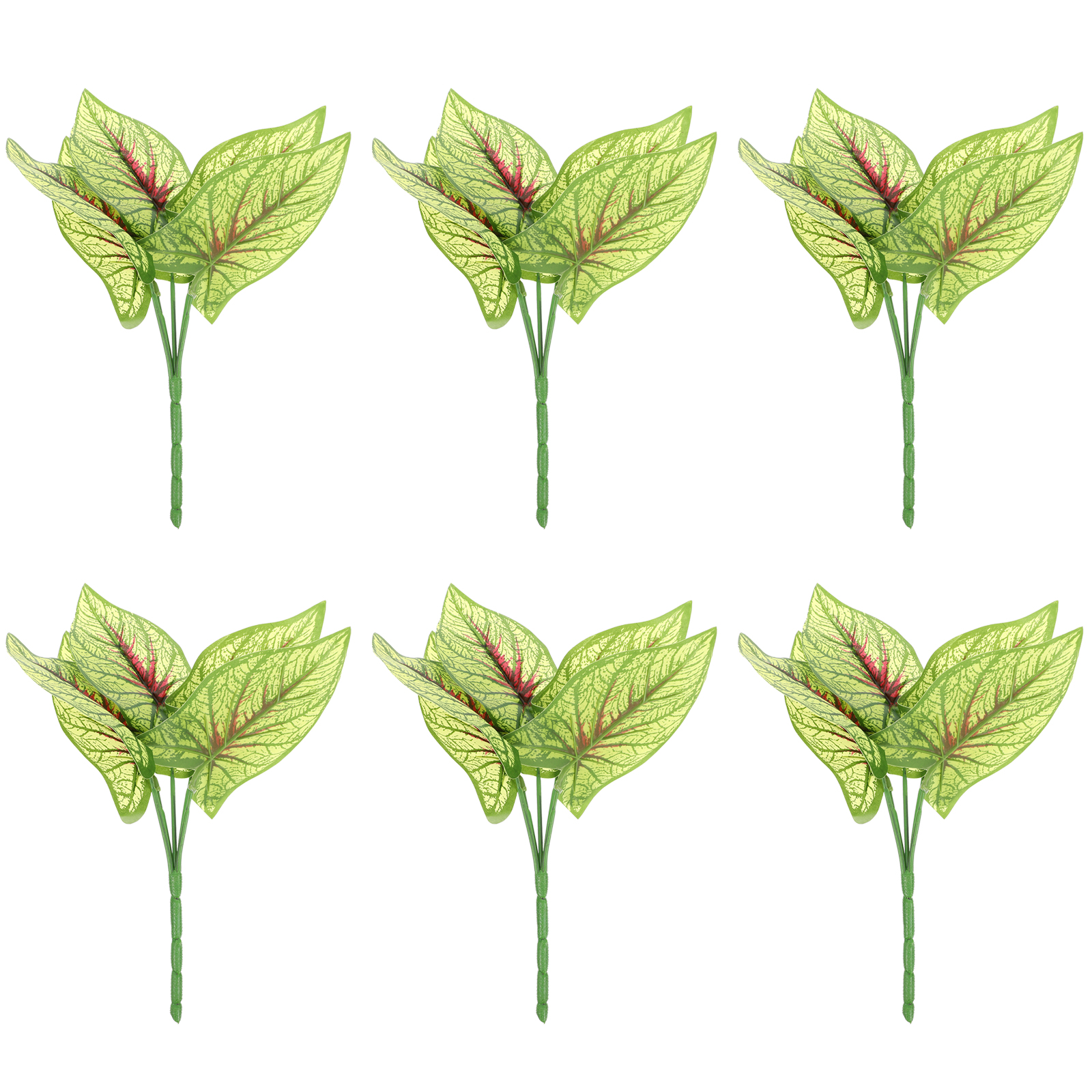 Greenery Artificial Flocked Plant Plants Shrubs Fake Leaves Faux