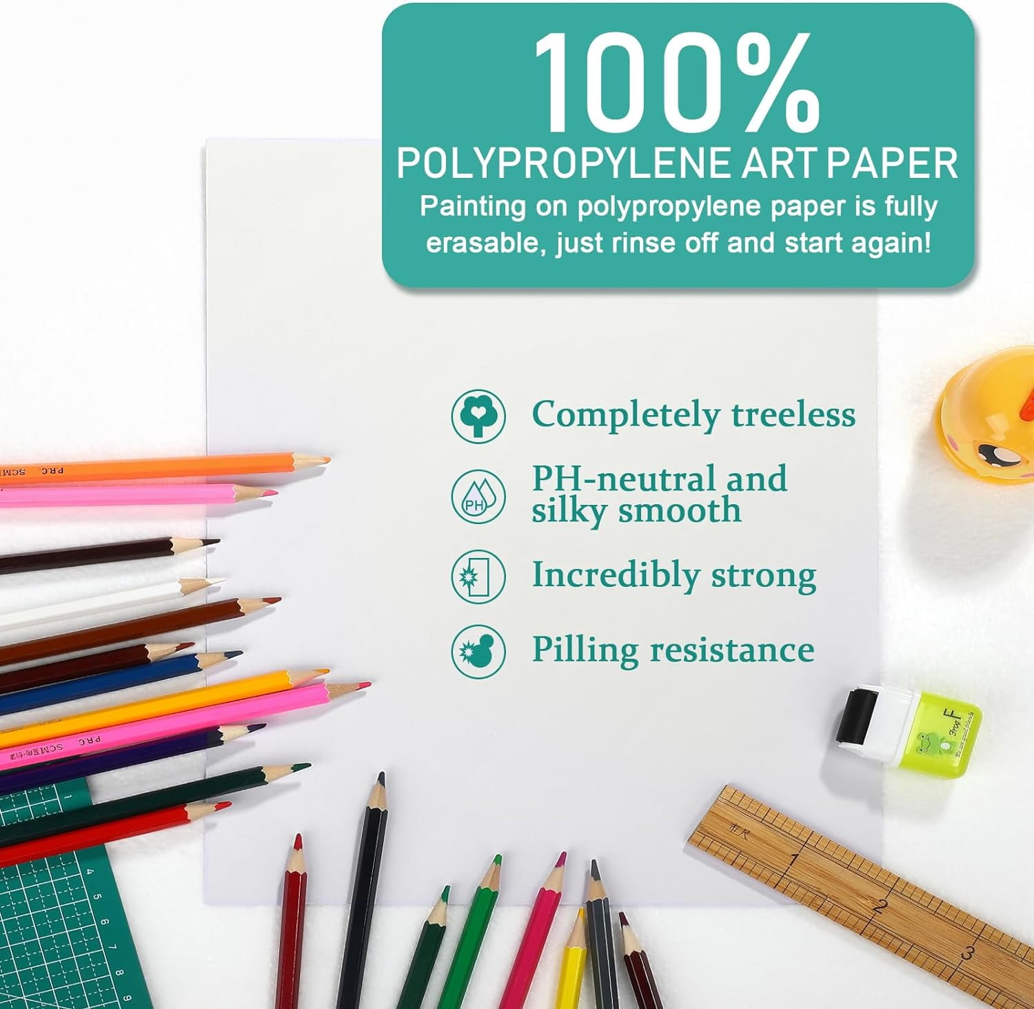 60 Sheets Bulk Watercolor Paper Pad for Kids 140lb/300gsm Art White Cold Press Wate Rcolor Paper Sheet for Drawing Painting Adults Watercolorist Artists Beginning(9 x 12 Inch)