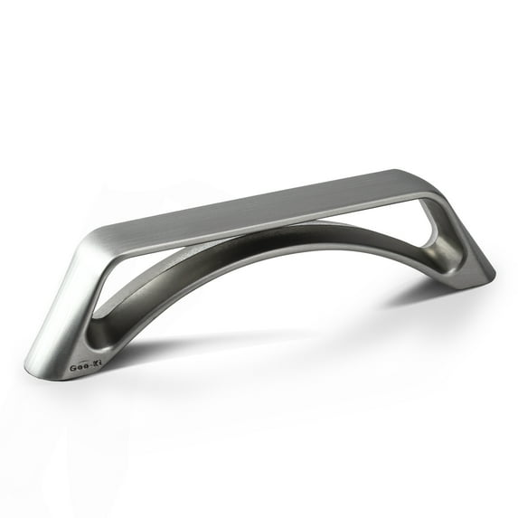 Goo-Ki 6 Pack 3.78''Hole Center Arch Brushed Nickel Cabinet Pulls Simplicity Hollow Out Shaped Matte Pulls