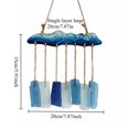 thumbnail image 3 of Handmade Sea Glass Windchime Outdoor Beach Gifts 9.45inch Long Hanging Mobile Wind Chime Garden with Driftwood and Polished Sea Glass for Home Decor, 3 of 8