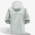 thumbnail image 4 of pstuiky manga larga para hombre, Blusa informal de color liso con capucha y manga larga raglán para hombre, resistente al sol, con cordón ajustable Tops de talla grande para hombre m, 4 of 6
