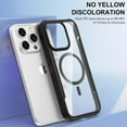 thumbnail image 5 of Phone Case Designed for iPhone 15 Pro Max Case Magnetic Clear, [Compatible with MagSafe] Slim Shockproof Military Protective Phone Cover Case for 15 Pro Max 6.7 inch (Clear Black), 5 of 12