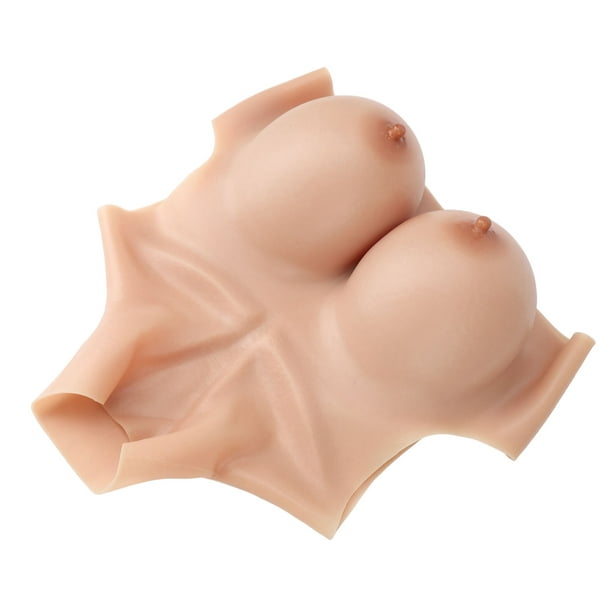 Silicone Tight Body Suit Realistic Breast Form D Cup Fake Boob