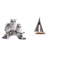 thumbnail image 1 of Figuras de búho, escultura de de resina, estatua en miniatura, artesanías de animales artificiales, diseño moderno, ligero, adecuado para regal, 1 of 8