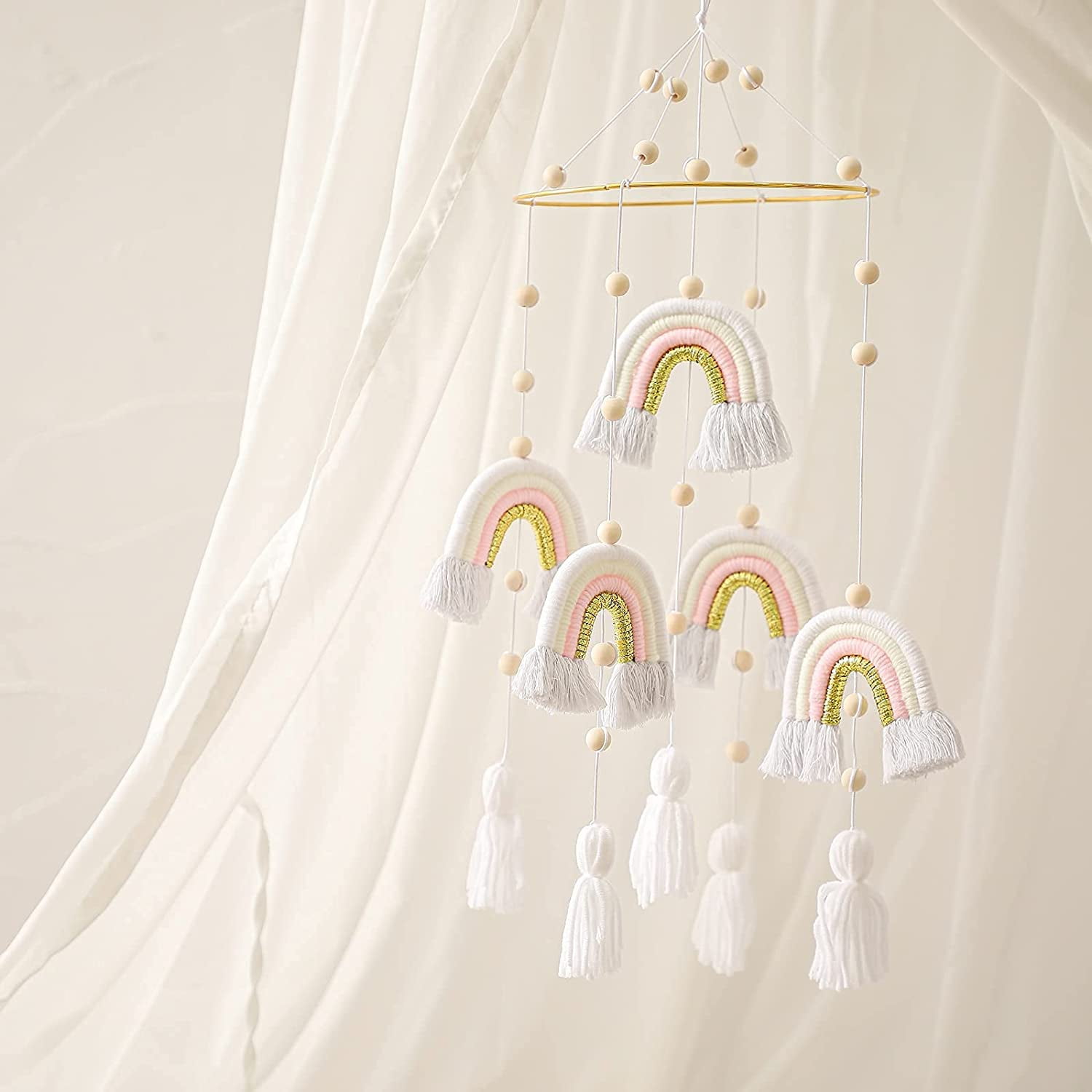 Baby Crib Mobile/Rainbow Nursery Mobiles for Cot/Mobile for Boys and