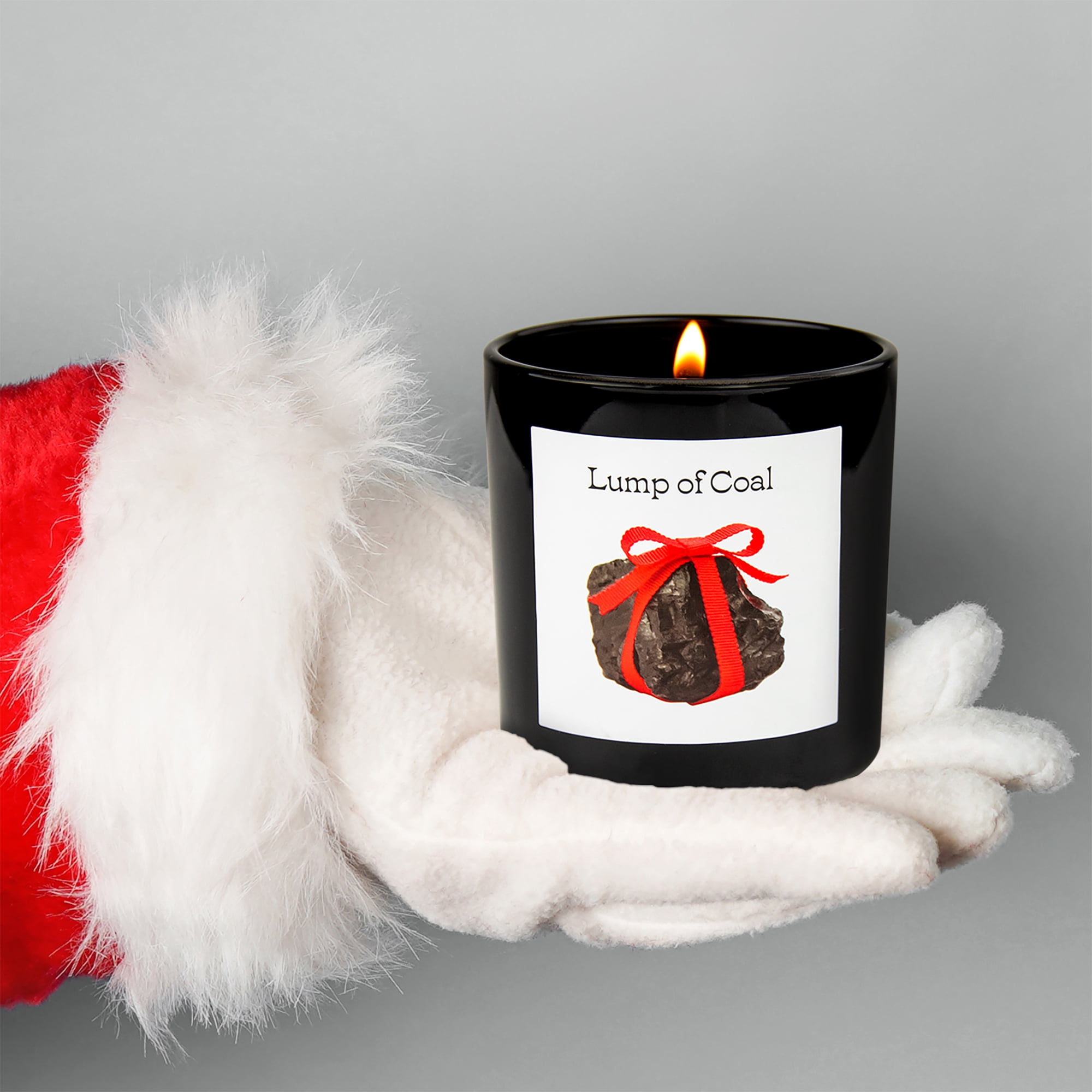 (2 pack) Mainstays Lump of Coal Scented Candle, Holiday Candle, 6 oz