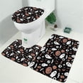 thumbnail image 2 of Accented Spooky Halloween Pattern Bathroom Rugs Sets 3 Piece,Toilet Cover Set,Absorbent Non Slip Bathroom Mats Sets with U-Shaped Contour Rug Toilet Rug Set, 2 of 5