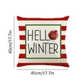 thumbnail image 3 of Decoraciones navideñas, fundas de almohada navideñas de 45 x 45 cm, serie navideña, funda de cojín cuadrada con cremallera personalizada, funda de almohada navideña., 3 of 6