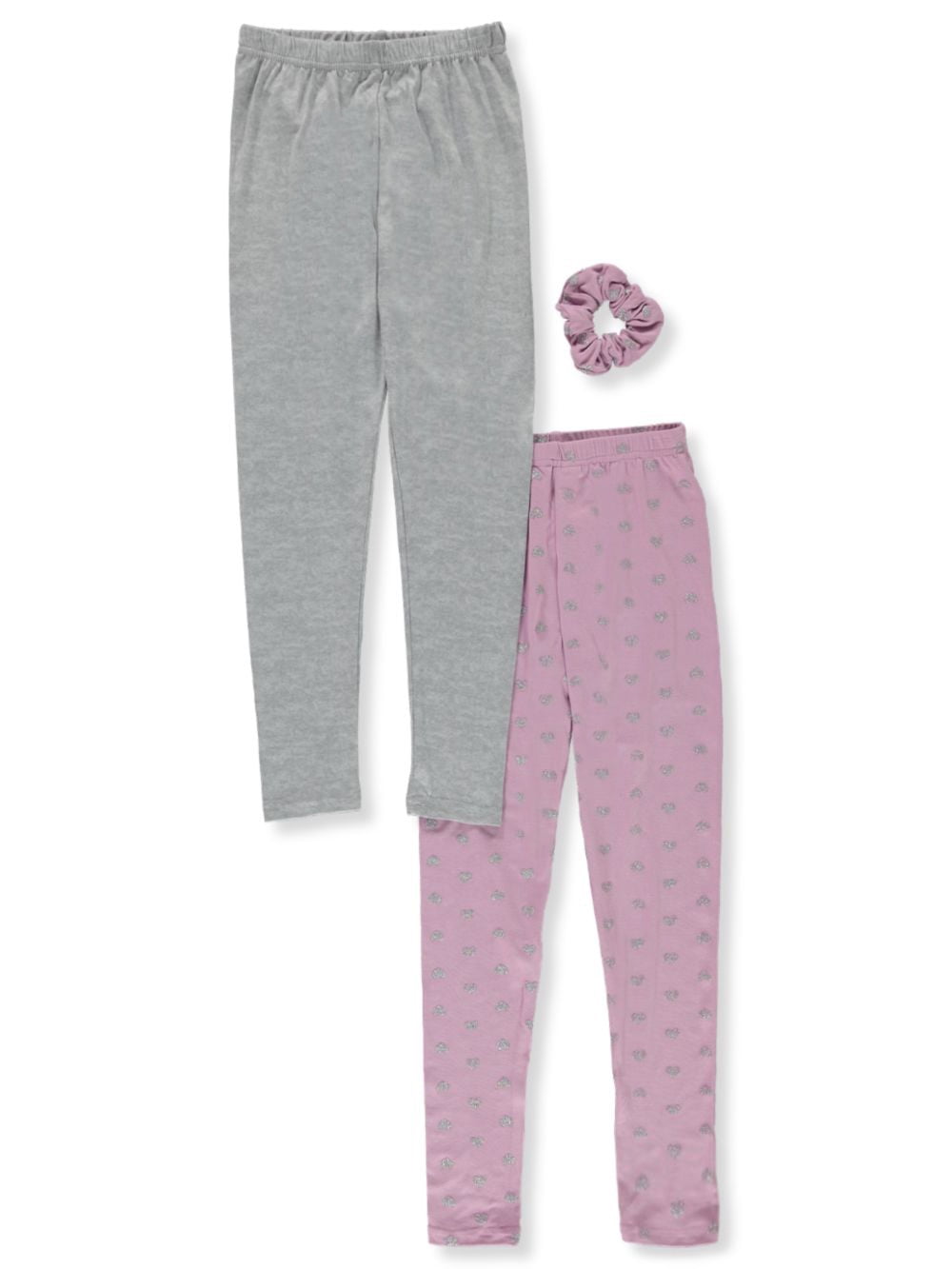 Charcoal Grey Denim 3T 2 Pack Freestyle Revolution Girls Toddler Heathered Fleece Jogger Pants