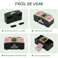 thumbnail image 4 of Barajador de Cartas,2 Barajas Barajador para Cartas Automático,Barajador Maquina Cartas,Repartidor de Cartas,para ,Texas Hold'em,Poker,Blackjack,Juego de Cartas para Fiestas y Club en casa, 4 of 8