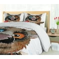 thumbnail image 5 of Ambesonne Animal Duvet Cover Sets, Funny Dog Puppy, 2-King, Orange Cocoa Blue, 5 of 6