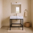 thumbnail image 2 of Meridian Furniture Marmo White Engineered Stone Bathroom Vanity, 2 of 9