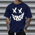thumbnail image 2 of LUOGENLI T-shirts pour Homme pour Hommes T-Shirt à Manches Courtes Imprimé T-shirts pour Homme T-Shirt Graphique Fête de la Saint-Patrick T-shirts pour Hommes T-shirts Graphiques Pêche Saint-Valentin Bleu Foncé S, 2 of 4