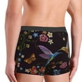 thumbnail image 5 of Disketp Humming Bird And Tropical Flowers Men'S Boxer Briefs,Soft And Breathable Cotton Underwear With Comfortflex Waistband, 5 of 9