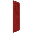 thumbnail image 3 of Ekena Millwork 12"W x 53"H True Fit PVC Two Equal Louver Shutters, Fire Red (Per Pair - Hardware Not Included), 3 of 11