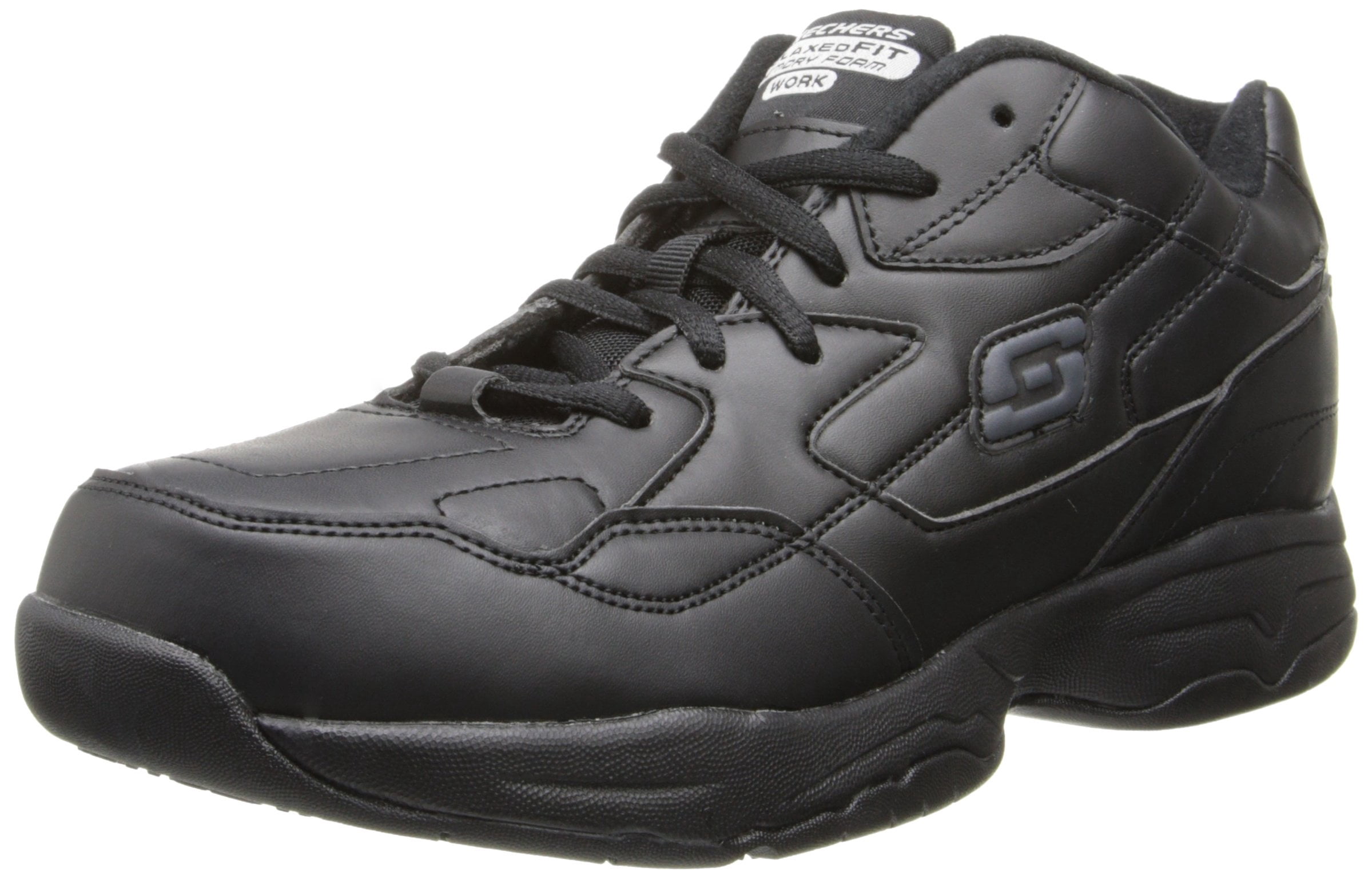 Skechers Work Women's Relaxed Fit Felton - Albie Slip Resistant Work Shoes - Wide Available