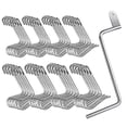 thumbnail image 4 of Galvanized Wire Fence Tightener 20/30/40Pcs, Heavy Duty Tension Grip & Reusable Clamps for Farm Pasture Ranch Installati, 4 of 8