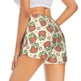 thumbnail image 3 of Goofa Frog Hold Strawberry Printed Women 2 in 1 Running Shorts,Quick Dry Athletic Workout Shorts,High Waisted Athletic Shorts with Liner Pockets-XX-Large, 3 of 9
