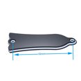 thumbnail image 2 of 2 Holes Bell-shaped PVC Truss Rod Cover Plate Scroll Plate for Gibson LP SG Flying V ES Guitar Black, 2 of 5