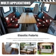 thumbnail image 5 of FOR U DESIGNS Spider Web Print 3 Pcs RV Dinette Cushion Covers with Pillowcase Elastic Camper Cushion Slipcover Non-Slip RV Couch Cover Furniture Protector for RV Camper Car Bench, 5 of 8