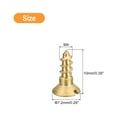 thumbnail image 2 of Unique Bargains 50Pack M4 x 10mm Brass Slotted Drive Flat Head Wood Screws Self Tapping Screw, 2 of 6