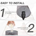thumbnail image 6 of Cinkeda Small Table Lamp 3 Way Dimmable Touch Bedside Lamp with 2 USB Ports for Bedroom Living Room, Gray, 6 of 8