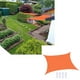 thumbnail image 3 of Toldo de Vela de sombra rectangular 6.5 x 9 90% de protección 160 naranja Kusrkot Sun Shade Sail, 3 of 5