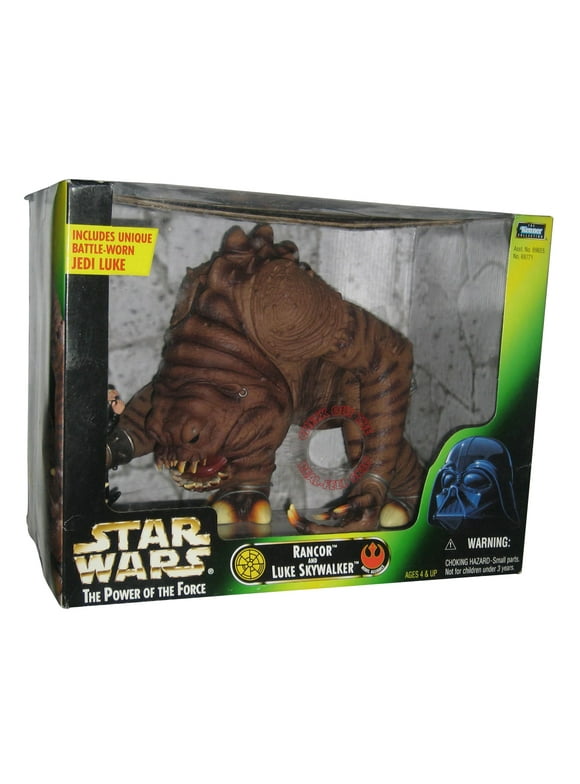 Star Wars Power of The Force Action Figure Playset - Rancor and Luke Skywalker