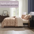 thumbnail image 2 of Virtu Twin Comforter Set, Biomorphic Design Twin Size Comforter Set, 5-Pc All Season Bedding Comforter Set, Clay, 2 of 8