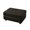 Black, variant on Noble House Brixo 31.5" Faux Leather Ottoman, Modular Sectional Extension Footstool and Coffee Table, Brown