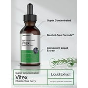 Vitex Berry Chasteberry Liquid Extract | 2 oz | Vegetarian for Men and Women | by Horbaach