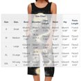 thumbnail image 3 of Tnhcen Halloween Women's Pajama Set Sleeveless Round Neck Tank Top & Capri Pants 2-Piece Loungewear Soft Stretch Sleepwear S-2XL, 3 of 6