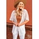 thumbnail image 4 of ABPHQTO Kimono blanco de crochet con encaje floral y manga corta con frente abierto para mujer, 4 of 5