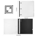 thumbnail image 2 of WOT I Telescoping 3 Ring Binder 1 Inch 12PCS, Flexible Binder with Expandable Spine+Customized Front Cover+Clear Catalog Pocket, 1 Inch Rings Holds 225 She, 2 of 7