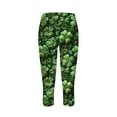 thumbnail image 5 of LEKWK Yoga Pants Women High Waisted St Patricks Day Workout Pants Clover Swirl Print Gym Pants Breathable Soft Festive Holiday Running Sporty Outfits, 5 of 5