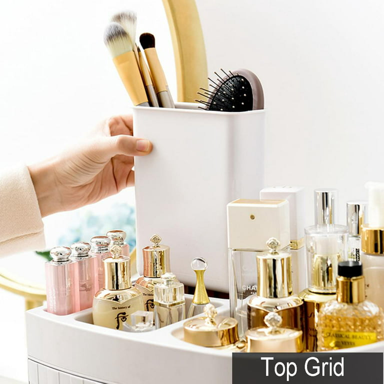 BNIB CHANEL Acrylic Makeup Storage Brush Mirror Holder Organizer Box 4  Slots P/F