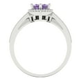 thumbnail image 4 of 2.48 ct Brilliant Marquise Cut Alexandrite 14k White Gold Halo Solitaire with Accents Engagement Bridal Wedding Ring Band Set size 8.75, 4 of 7