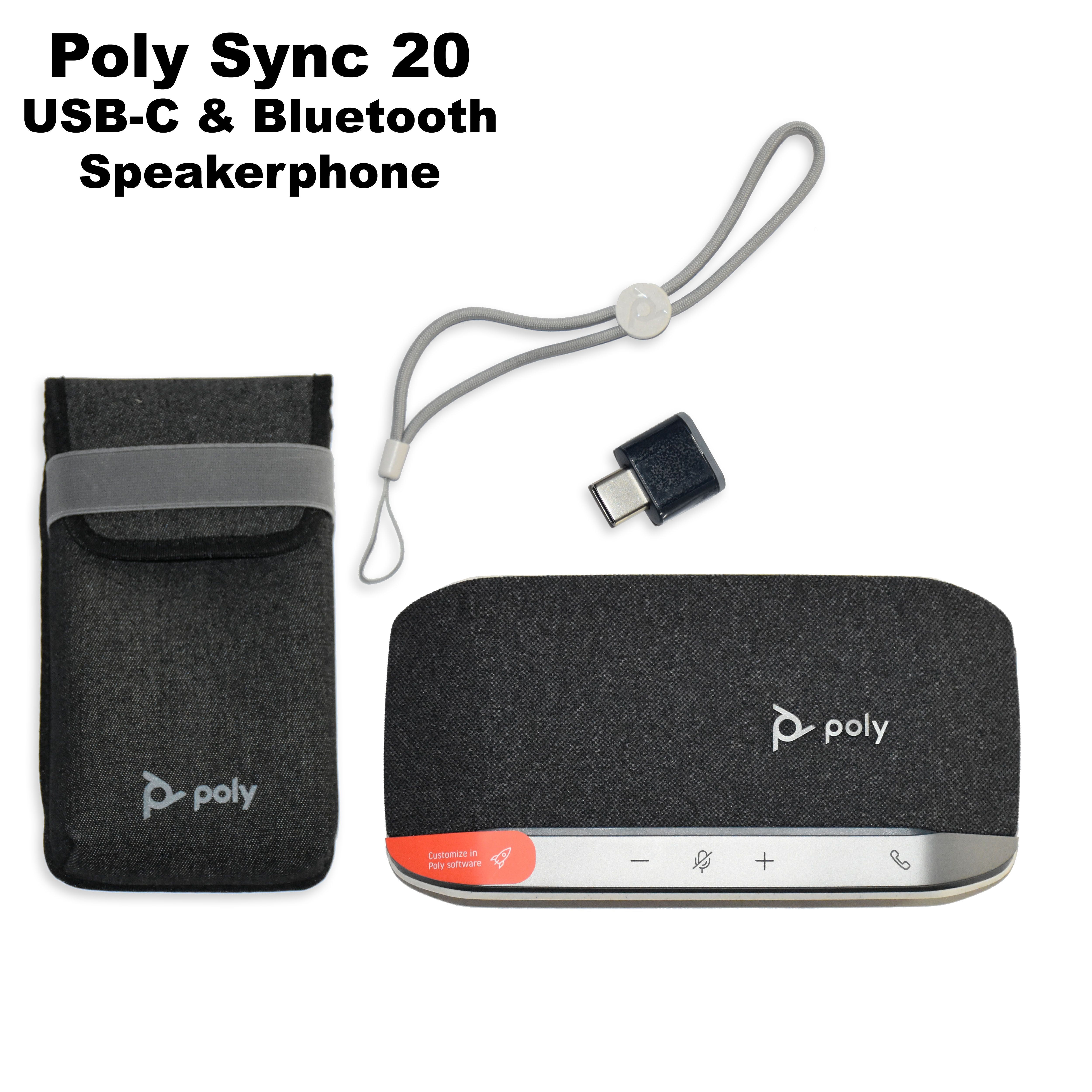スピーカー・ウーファー Q3543 poly SYNC 20+ Amazon.com: Poly - Sync 20 Bluetooth/USB-A Speakerphone - Personal