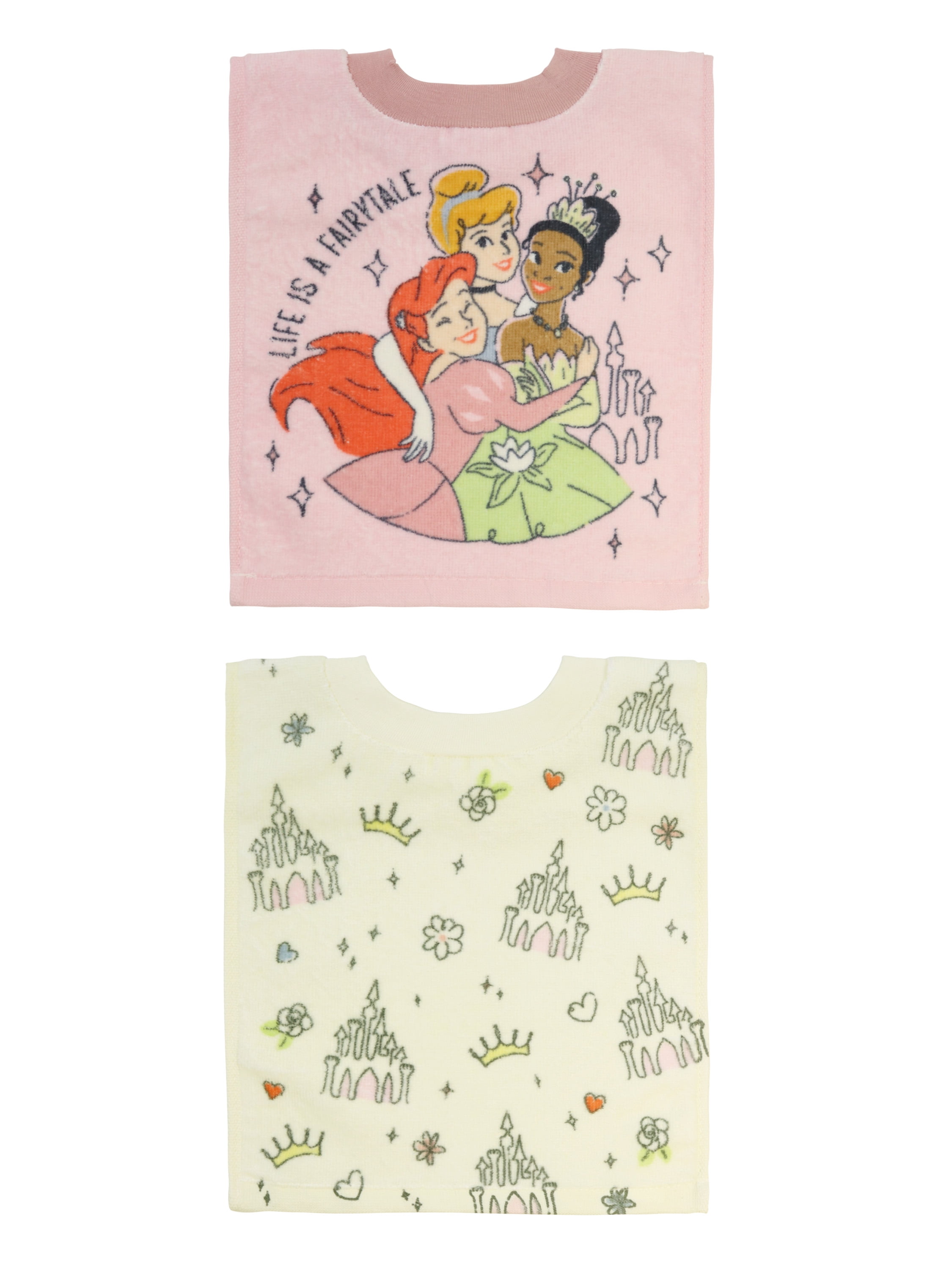 Disney Princess Baby Pullover Bibs, 2-Pack