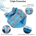 thumbnail image 4 of VIVAGLORY Dog Life Jacket Neoprene Vest for Swimming, Sports Style, Blue, Large, 4 of 6