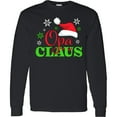 thumbnail image 3 of Inktastic Opa Claus with Christmas Santa Hat and Snowflakes Long Sleeve T-Shirt, 3 of 5