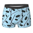 thumbnail image 6 of Men's Boxer Briefs, blue Hockey sticks pucks cute Soft Comfy Mens Underwear Boxer Briefs Breathable With Widen Waist, 6 of 7
