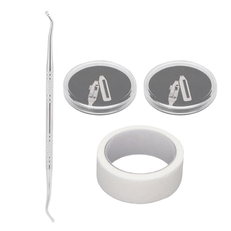 YAHHU Ingrown Toenails Correction Thick Paronychia Tool, Relief Pain Toenail Pedicure Set with Nail Picker & Medical Tape, Stainless Steel Foot Care Kit for Men and Women, 5.31 inches / 13.5 cm