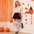 thumbnail image 4 of Halloween Thigh High Stockings for Women Over The Knee Socks with Elegant Bow Detail Stretchy Solid Color Costume Hosiery Perfect for Cosplay Halloween Parties and Dress Up A, 4 of 6