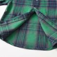 thumbnail image 6 of hotojiny Toddler Boys 3 Piece Plaid Outfit Long Sleeve Button down Shirt Adjustable Suspender Pants with Bow Tie Set Kids Christmas(Green,6-12 Months), 6 of 9