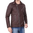 thumbnail image 3 of Mens Designer Full Sleeve Textured Men Leather Jacket, 3 of 5