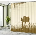 thumbnail image 5 of Ambesonne Animal Shower Curtain, Lake River Forest Wild, 69"Wx84"L, Cream Sepia, 5 of 5