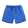 thumbnail image 2 of XINPING Men's Big Swim Trunks 4xl Breathable Solid Color Quick-Dry Pool Swimming Trunks with Pockets Stretch Fabric Fishing Shorts for Men, 2 of 3
