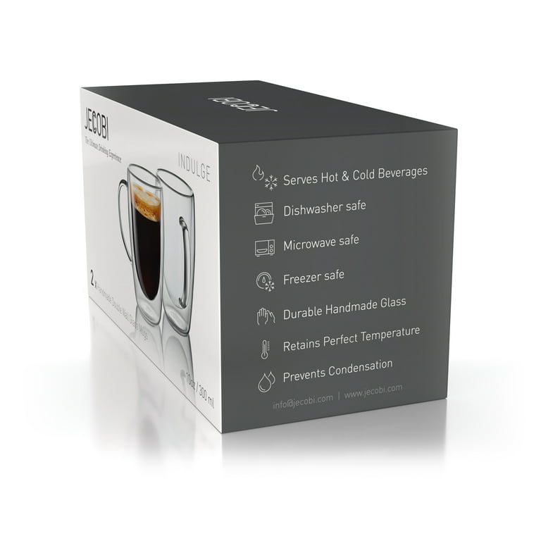 Eravino™ 12-Ounce Double-Wall Insulated Glass Mug (4- to 8-Pack) -  DailySteals
